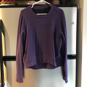 Loose fitting, high low sweatshirt